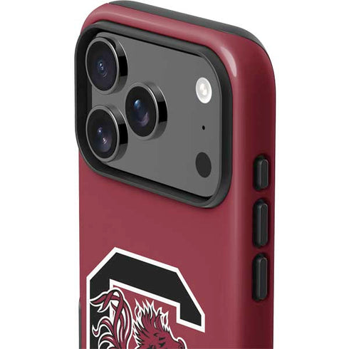 University of South Carolina Gamecocks Logo Red iPhone 17 Pro Impact Case