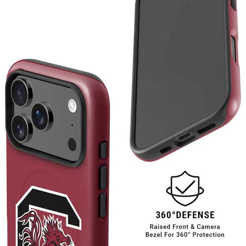 University of South Carolina Gamecocks Logo Red iPhone 17 Pro Magsafe Impact Case
