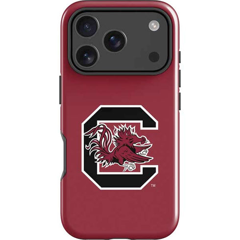 University of South Carolina Gamecocks Logo Red iPhone 17 Pro Max Impact Case