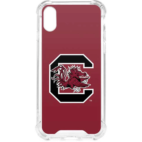 University of South Carolina Gamecocks Logo Red iPhone XS Clear Case