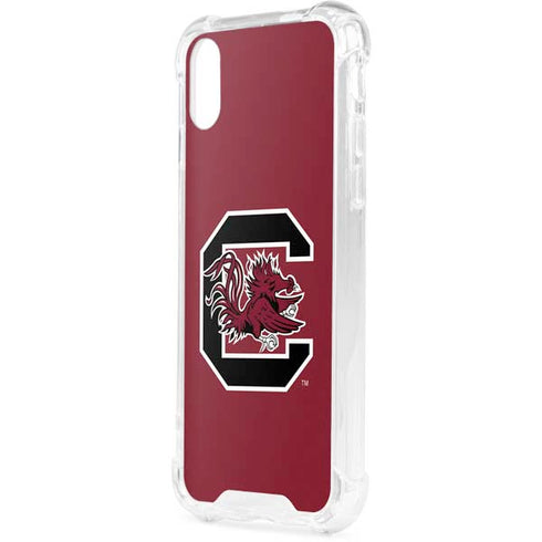 University of South Carolina Gamecocks Logo Red iPhone XS Clear Case