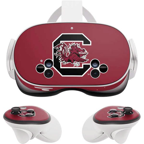 University of South Carolina Gamecocks Logo Red Meta Quest 3S Skin