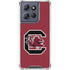 University of South Carolina Gamecocks Logo Red Moto G 5G (2025) Clear Case