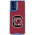 University of South Carolina Gamecocks Logo Red Moto G 5G (2024) Clear Case