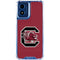 University of South Carolina Gamecocks Logo Red Moto G Play 4G (2024) Clear Case