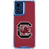 University of South Carolina Gamecocks Logo Red Moto G Play 4G (2024) Clear Case