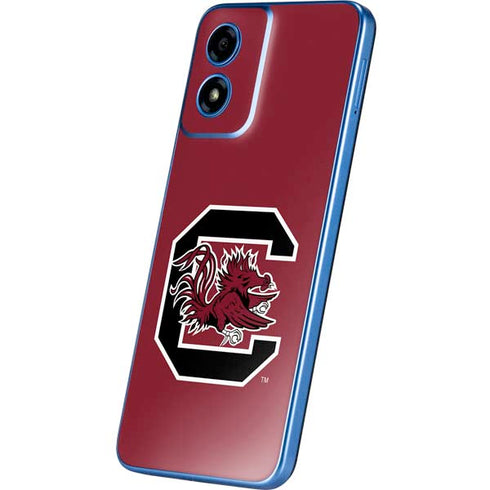University of South Carolina Gamecocks Logo Red Moto G Play 4G (2024) Skin