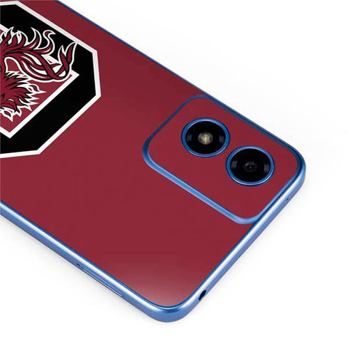 University of South Carolina Gamecocks Logo Red Moto G Play 4G (2024) Skin