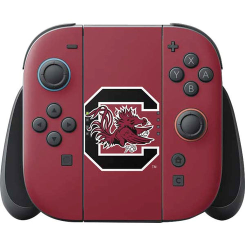 University of South Carolina Gamecocks Logo Red Nintendo Skins