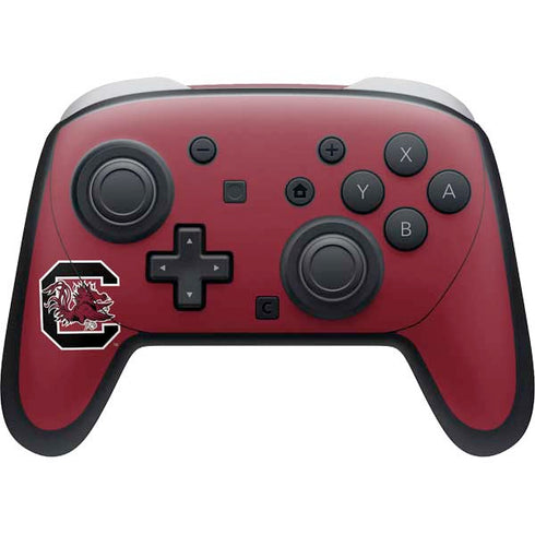 University of South Carolina Gamecocks Logo Red Nintendo Switch 2 (2025) Pro Controller Skin