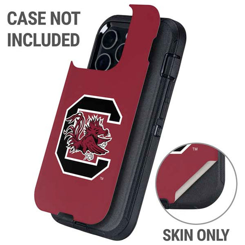 University of South Carolina Gamecocks Logo Red Otterbox Defender iPhone Skin