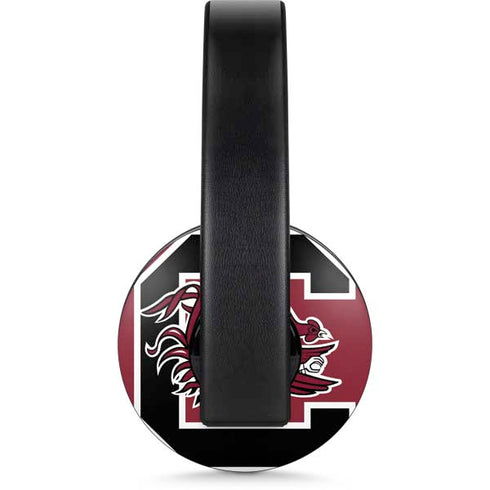 University of South Carolina Gamecocks Logo Red PlayStation 4 Gold Wireless Headset Skin