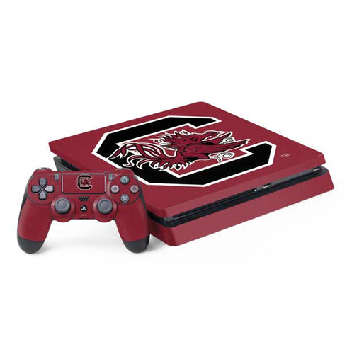 University of South Carolina Gamecocks Logo Red PlayStation PS4 Skins