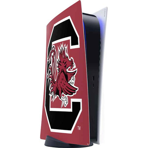 University of South Carolina Gamecocks Logo Red PlayStation PS5 Skins