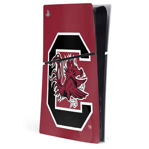 University of South Carolina Gamecocks Logo Red PlayStation PS5 Skins