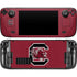 University of South Carolina Gamecocks Logo Red Steam Deck Handheld Gaming Computer Skin