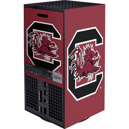 University of South Carolina Gamecocks Logo Red Xbox Series X Bundle Skin
