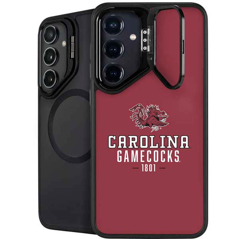 University of South Carolina Gamecocks Red Galaxy S24 FE Kickstand Case