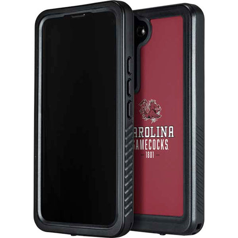 University of South Carolina Gamecocks Red Galaxy S24 Plus Waterproof Case