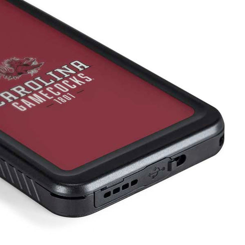 University of South Carolina Gamecocks Red Galaxy S24 Plus Waterproof Case
