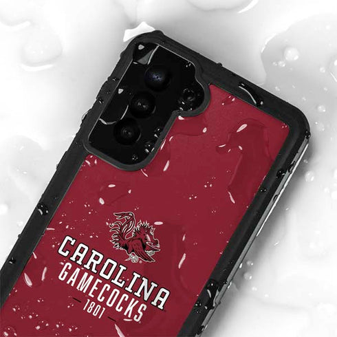 University of South Carolina Gamecocks Red Galaxy S24 Plus Waterproof Case