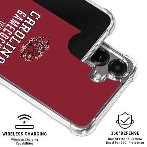 University of South Carolina Gamecocks Red Galaxy S26 Clear Case