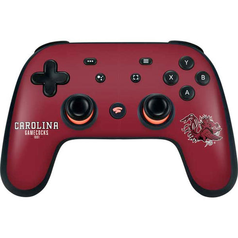University of South Carolina Gamecocks Red Google Stadia Controller Skin