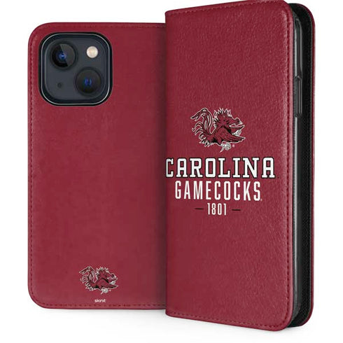 University of South Carolina Gamecocks Red iPhone 14 Plus Folio Case