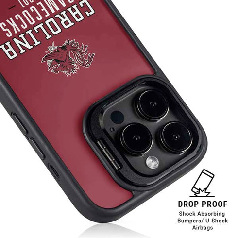 University of South Carolina Gamecocks Red iPhone 14 Pro Kickstand Case
