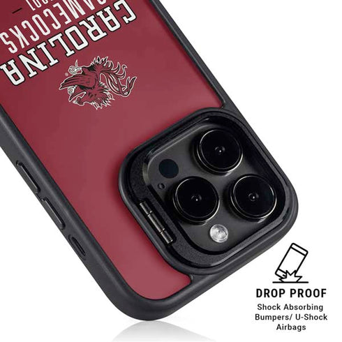 University of South Carolina Gamecocks Red iPhone 15 Pro Kickstand Case