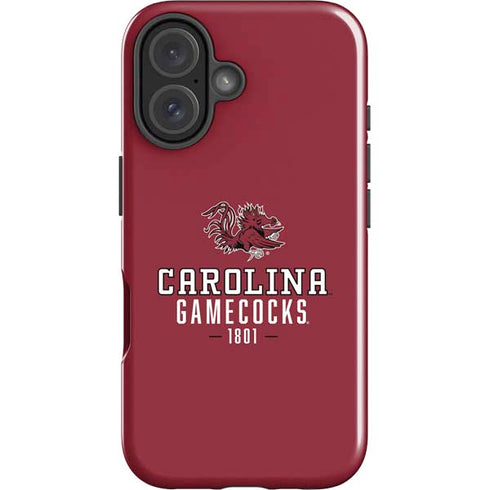 University of South Carolina Gamecocks Red iPhone 16 Impact Case