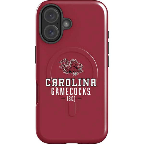 University of South Carolina Gamecocks Red iPhone 16 Magsafe Impact Case