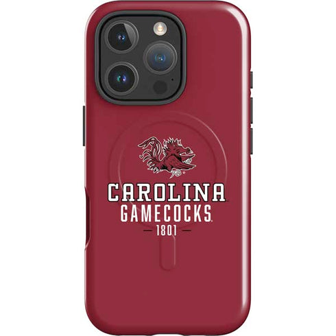 University of South Carolina Gamecocks Red iPhone 16 Pro Max Magsafe Impact Case