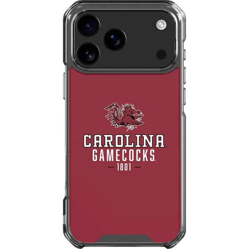 University of South Carolina Gamecocks Red iPhone 18 Pro Max Clear Case