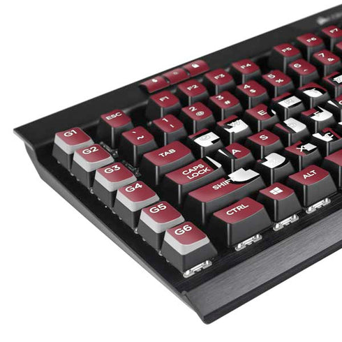 University of South Carolina Gamecocks Red K95 RGB PLATINUM Mechanical Gaming Keyboard Skin