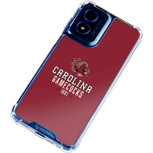 University of South Carolina Gamecocks Red Moto G 5G (2024) Clear Case