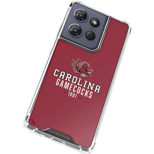 University of South Carolina Gamecocks Red Moto G Stylus 5G (2025) Clear Case