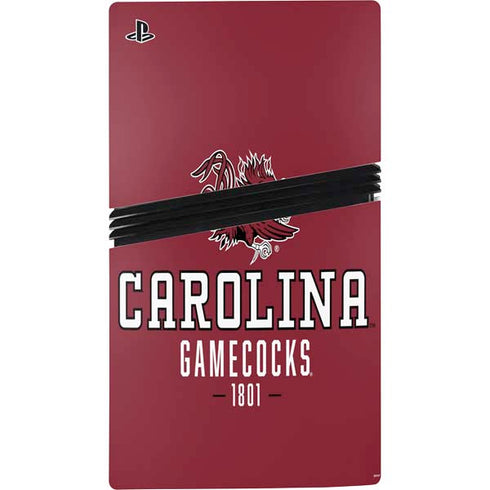 University of South Carolina Gamecocks Red PS5 Pro Console Skin