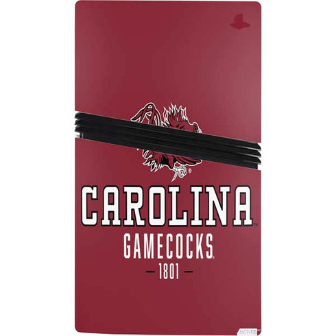 University of South Carolina Gamecocks Red PS5 Pro Console Skin