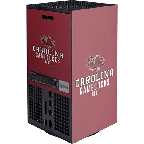 University of South Carolina Gamecocks Red XBox Series X Digital Edition Console Skin
