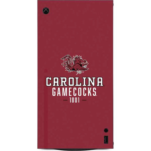 University of South Carolina Gamecocks Red XBox Series X Digital Edition Console Skin
