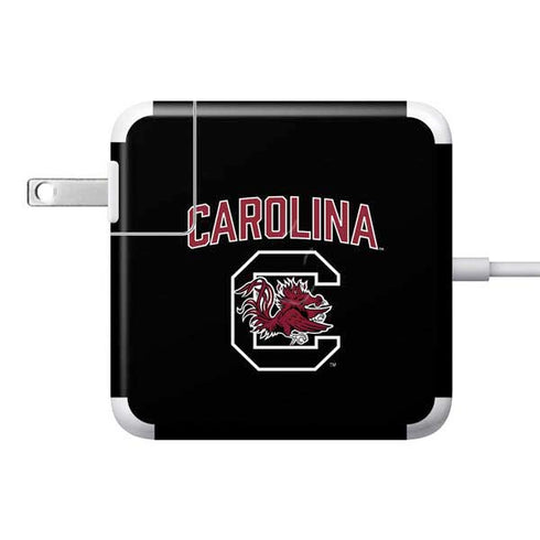 University of South Carolina Athletic Text & Logo 85W Power Adapter (15 and 17 inch MacBook Pro Charger) Skin