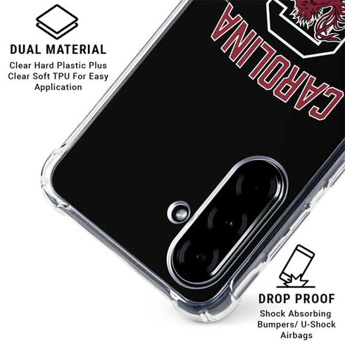 University of South Carolina Athletic Text & Logo Galaxy A36 5G Clear Case