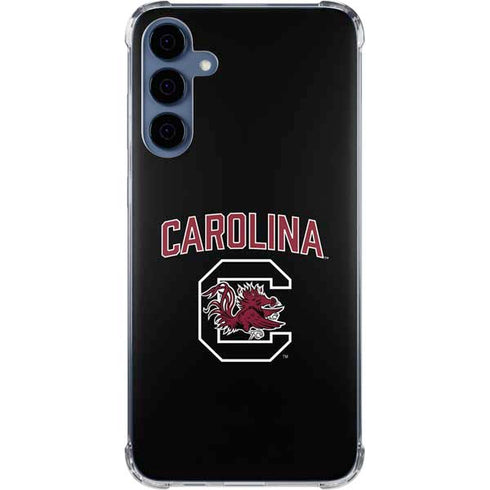University of South Carolina Athletic Text & Logo Galaxy A55 5G Clear Case
