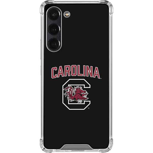 University of South Carolina Athletic Text & Logo Galaxy S24 FE Clear Case