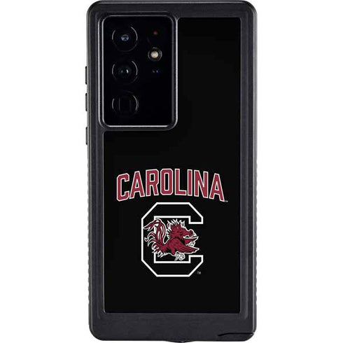 University of South Carolina Athletic Text & Logo Galaxy S24 Ultra Waterproof Case