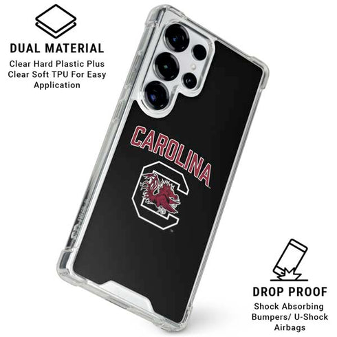University of South Carolina Athletic Text & Logo Galaxy S25 Ultra Clear Case