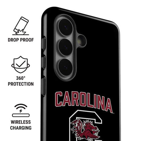 University of South Carolina Athletic Text & Logo Galaxy S26 Impact Case