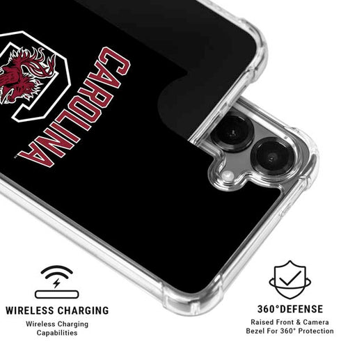 University of South Carolina Athletic Text & Logo Galaxy S26 Plus Clear Case