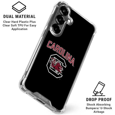 University of South Carolina Athletic Text & Logo Galaxy S26 Plus Clear Case